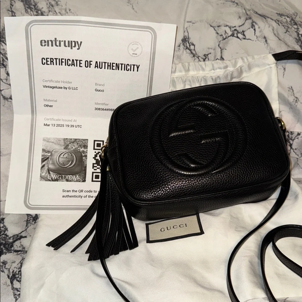 Gucci Black Leather Crossbody Bag - Picture 7 of 7